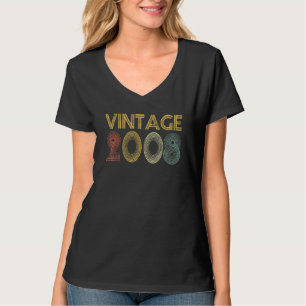 Vintage 2008 Made in 2008 14e verjaardag 14 jaar O T-shirt