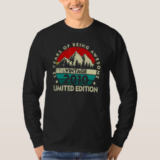 Vintage 2010 12e verjaardag 12 jaar oud 1 t-shirt