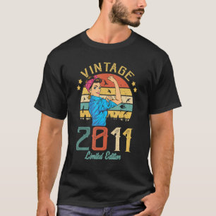 Vintage 2011, opgesteld in 2011 11e verjaardag vro t-shirt