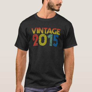Vintage 2015 7e Verjaardag Kinder Jongens & Meisje T-shirt