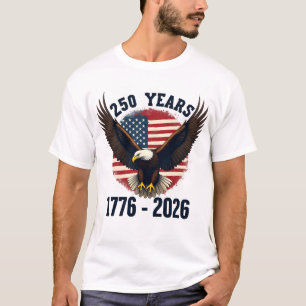 Vintage 250 Jaar 1776 2026 Patriottische Adelaar A T-shirt
