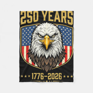 Vintage 250e verjaardag usa 4 juli fleece deken