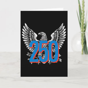Vintage 250th Anniversary Eagle 1776-2026 Patriott Kaart