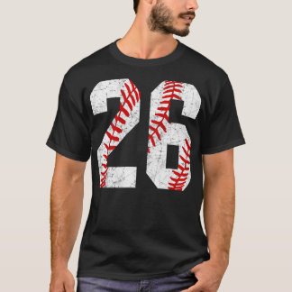 Vintage 26 honkbal veters honkbal mam jersey liefd t-shirt