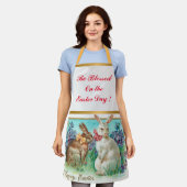 Vintage 2 Paasdag-eitenziekte Schort (Gedragen)