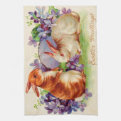 Vintage 2 Rampenvakantie Theedoek (Verticaal)