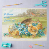 Vintage 3 Paasvakantie Tissuepapier (Craft)