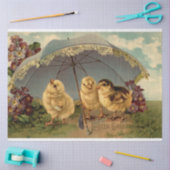 Vintage 3 Paasvakantie Tissuepapier (Craft)