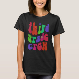 Vintage 3rd Grade Crew Teacher Hello Third Grader T-shirt
