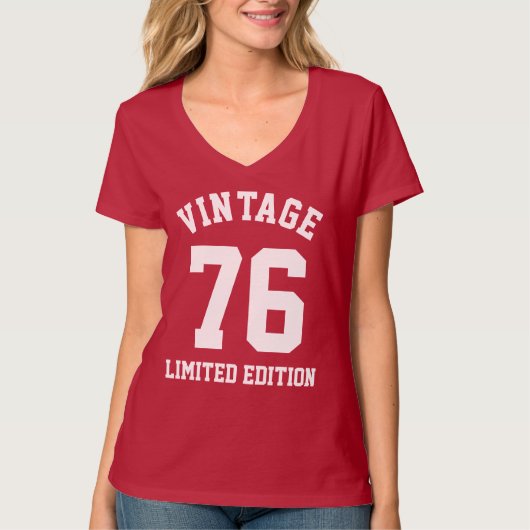 Vintage 40e anniversaire 1976 Jersey T-Shirt (Devant)