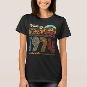 Vintage 49e verjaardag Mannen van vrouwen geboren T-shirt