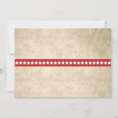 Vintage 4 juli Barbeque Uitnodiging (Achterkant)