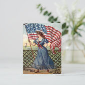 vintage 4 juli briefkaart (Staand voorkant)