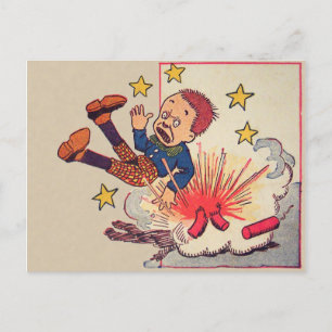 Vintage 4 juli Briefkaart