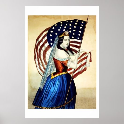 Vintage 4 juli jaargaster poster (Voorkant)