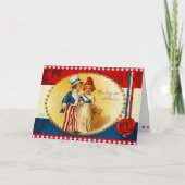 Vintage 4 juli Kaart (Voorkant)