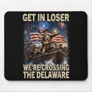 Vintage 4 juli kom in Crossing The Delaware 3 Muismat