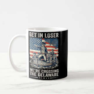 Vintage 4 juli kom in Crossing The Delaware 5 Koffiemok