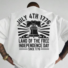 Vintage 4 juli Liberty Bell Patriottische Kunst T-shirt