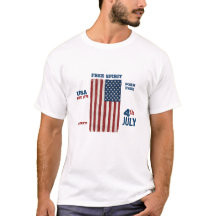 Vintage 4 juli USA-vlag Vrije geest Patriottisch