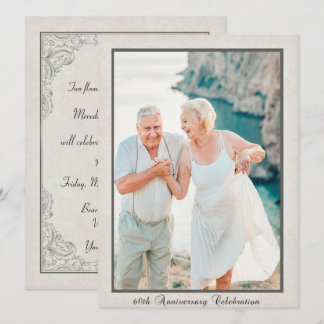 Vintage 60th jubileumviering kaart