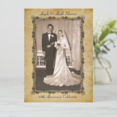 Vintage 60th verjaardag viering kaart (Staand voorkant)