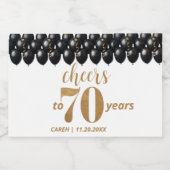 Vintage 70 sparkling wijnetiket (Enkel label)