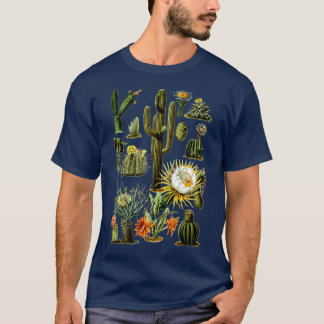 Vintage 70s Boho Botany Botanische Cactus Plant T-shirt