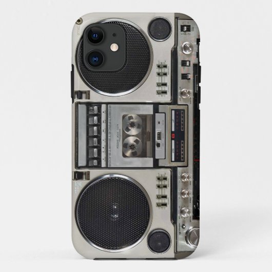 Vintage 80s Boombox Ghettoblaster Case-Mate iPhone Case (Achterkant)