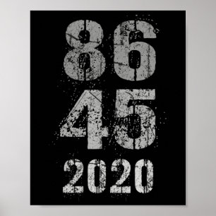 Vintage 8645 Ik heb Trump weg gestemd 86 45 Geheim Poster