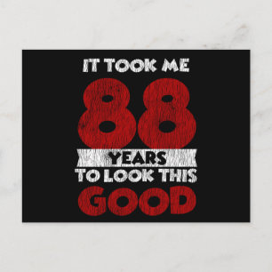 Vintage 88 Jaar Oud Grappig 88ste Verjaardagscadea Briefkaart