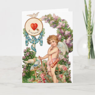 Vintage À Ma Carte De Voeux D'Amour