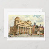 Vintage Aachen Germany Theater Briefkaart (Voorkant / Achterkant)