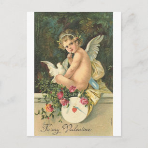 Vintage aan mijn Valentijn Feestdagenkaart