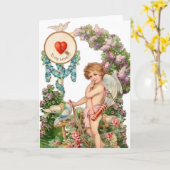 Vintage aan mijn Wenskaart Kaart (Gele Bloem)