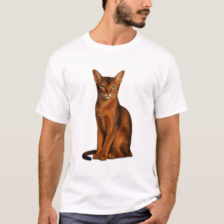 Vintage Abessijnse Kat T-Shirt | Unieke Huisdierli