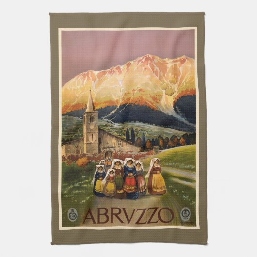 Vintage Abrvzzo Italie serviette à main (Vertical)
