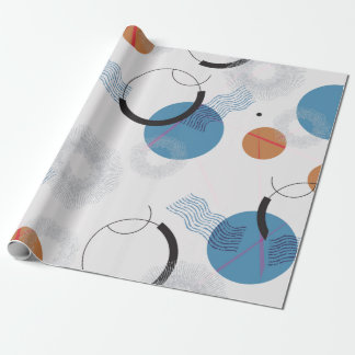 vintage abstract geometric and brush shapes seamle cadeaupapier