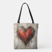 Vintage Abstract Hearts - Tote Bag (Dos)