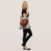 Vintage Abstract Hearts - Tote Bag (Sur le modèle)