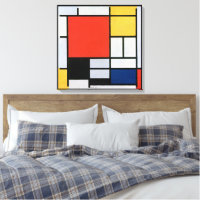 Vintage Abstracte Compositie van Piet Mondrian