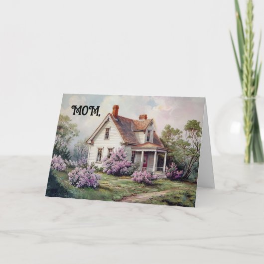 Vintage Accueil Carte de voeux pour l'anniversaire (Devant)