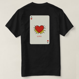 Vintage Ace of Hearts Speelkaart T-shirt - LIEFDE