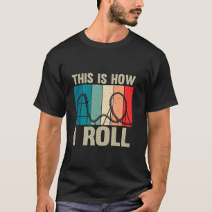 Vintage achtbaan jeugd mannen vrouwen peuter par t-shirt
