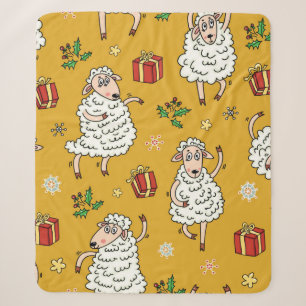 vintage achtergrond schapen sherpa deken