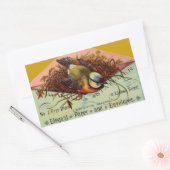 Vintage Ad Bird dans Stickers Enveloppe (Enveloppe)