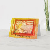 Vintage Ad Biscuits Chocolat Delacre Birthday Kaar Kaart (Voorkant)