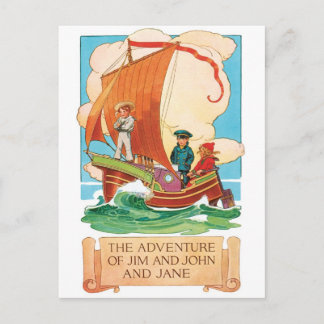 Vintage Ad briefkaart - Jim, John & Jane