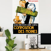 Vintage ad Frere Jacques Coffee Poster (Thuiskantoor)