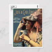 Vintage Ad Poster Briefkaart (Voorkant / Achterkant)